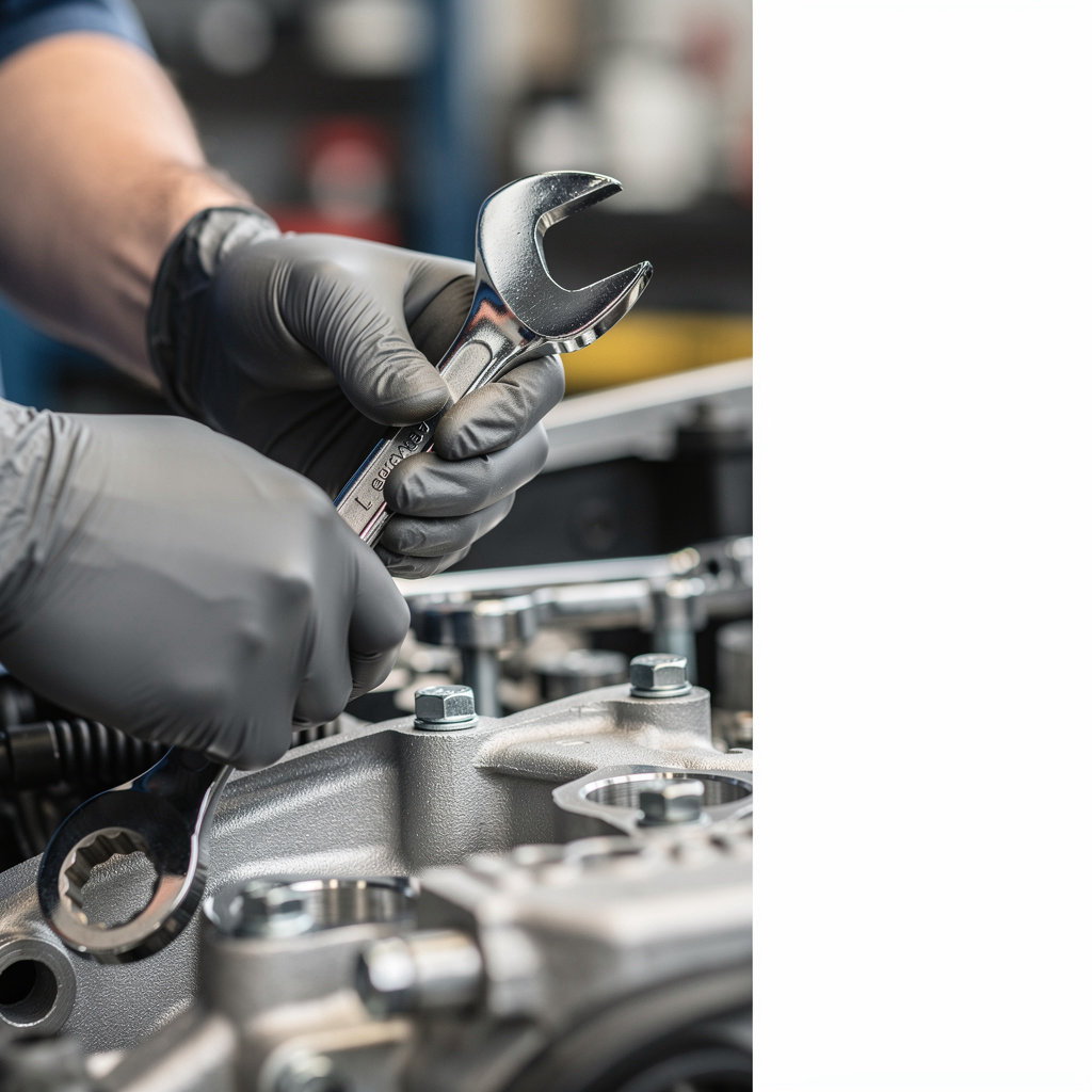 QUALITY AUTO REPAIR technician performing detailed auto diagnostics and repair services in San Diego